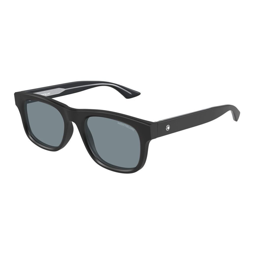 Mont Blanc MB0421S Sunglasses Black Grey Acetate Square